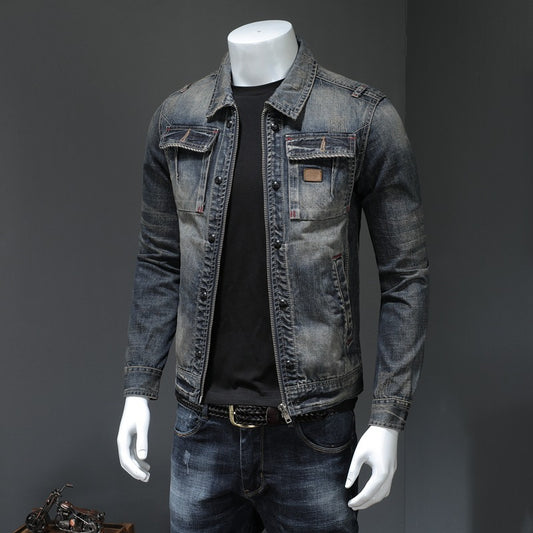 Men's Denim Jacket Plus Size Denim Jacket