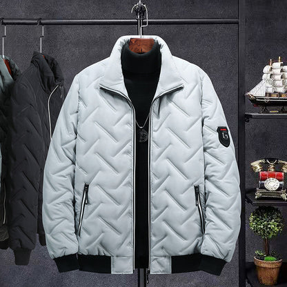 Compressed Cotton Stand Collar Men's Cotton-padded Coat Winter Coat Short Clothes Korean Style Trendy Cotton Clothing Workwear Winter Cotton-padded Jacket