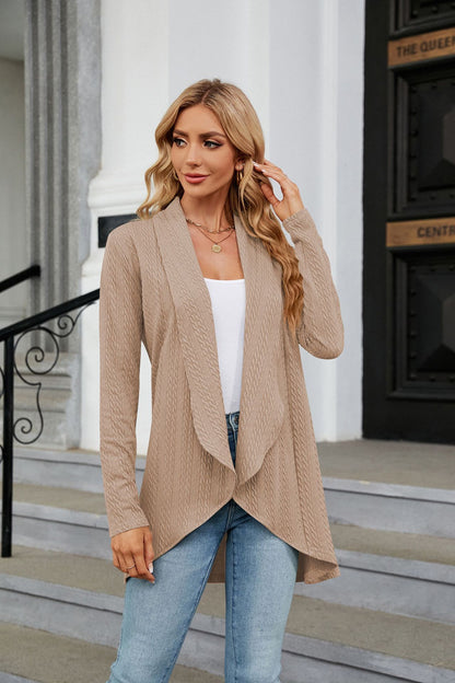 Women's Long Sleeve Sweater Solid Color Loose Cardigan Knitted Jacket