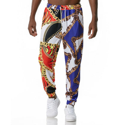 Printed jogging pants casual pants