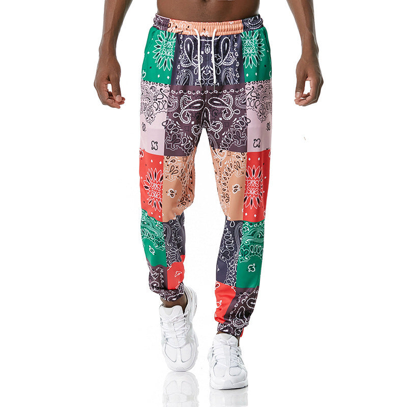 Printed jogging pants casual pants