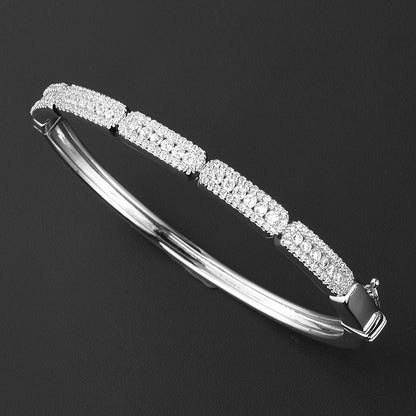 Diamond Silver Zircon Fashion Simple Ring