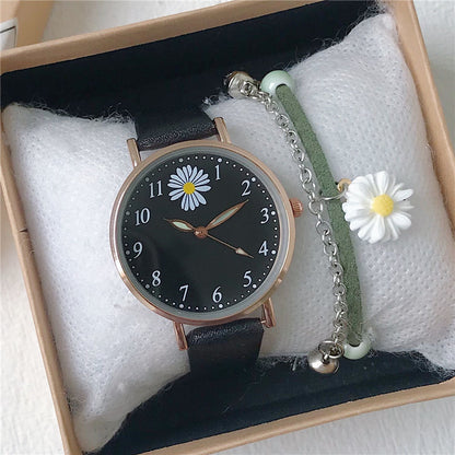 All-match Fashion Trendy Girl's Cute Quartz Watch Set