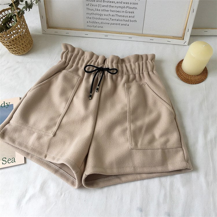 Women's High Waist Wide Leg A-line Boots Shorts