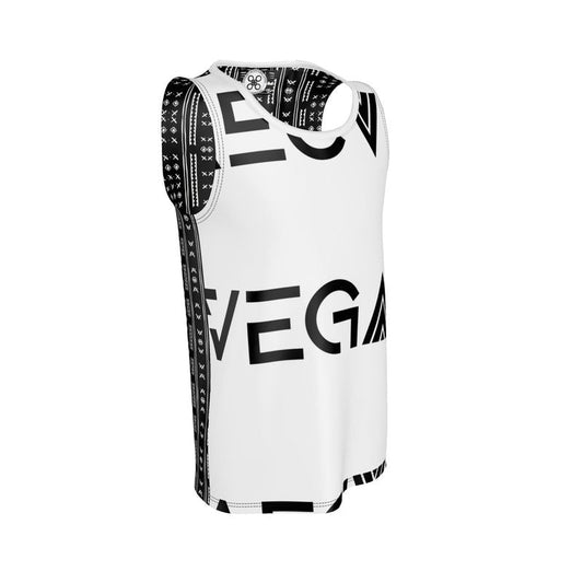 Vegas Bound- Black & White Mens Airflow Tank